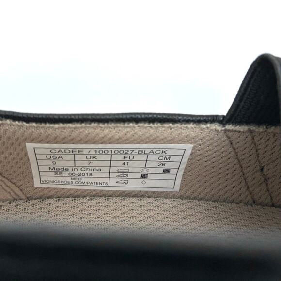 NWOB Vionic Women's Black Leather Cadee Mary Jane Slip On Shoe - Size 9 EU41 - Picture 8 of 13